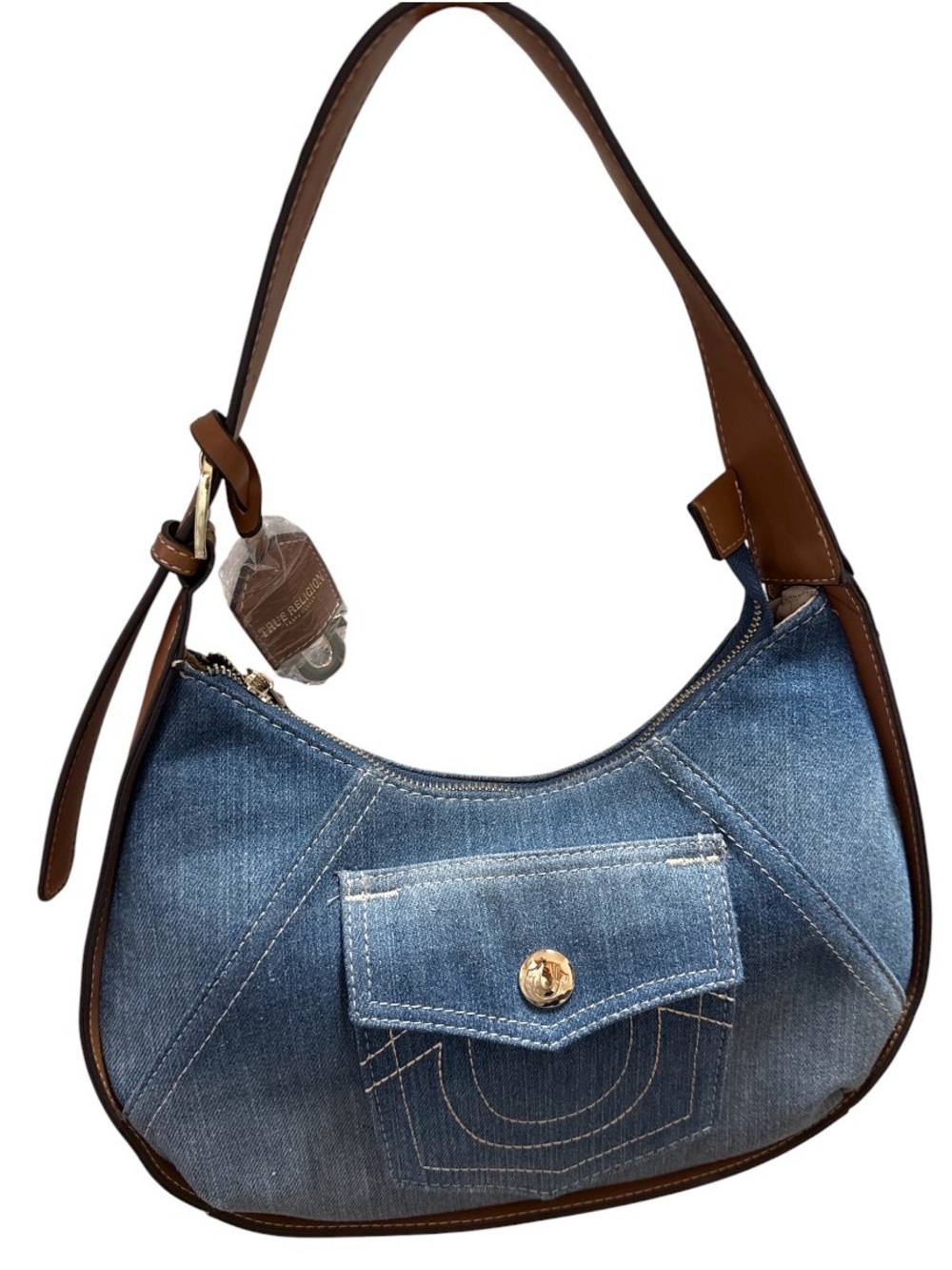 True Religion Women's Horseshoe Pocket Hobo Handbag